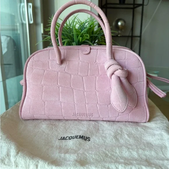 Jacquemus Turismo Small - Pink Suede - Picture 12 of 14